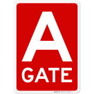 Gate A Sign, (SI-69283)