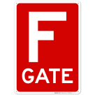 Gate F Sign