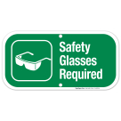 Safety Glasses Required Sign, (SI-6929)