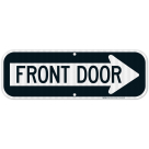 Front Door Right Arrow Sign