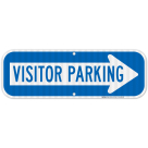 Visitor Parking Right Arrow Sign