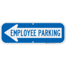 Employee Parking Left Arrow Sign