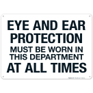 Eye And Ear Protection Sign, (SI-6948)