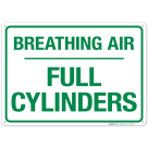 Breathing Air Full Cylinders Sign