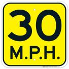 30 Mph Sign