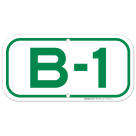 Parking Space B-1 Sign