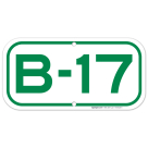 Parking Space B-17 Sign