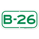 Parking Space B-26 Sign