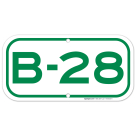 Parking Space B-28 Sign