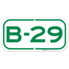Parking Space B-29 Sign