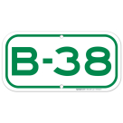 Parking Space B-38 Sign