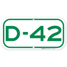 Parking Space D-42 Sign