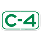 Parking Space C-4 Sign