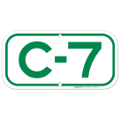 Parking Space C-7 Sign