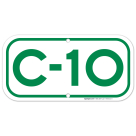Parking Space C-10 Sign