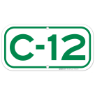 Parking Space C-12 Sign