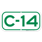 Parking Space C-14 Sign