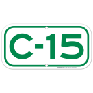 Parking Space C-15 Sign