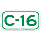 Parking Space C-16 Sign