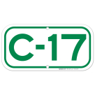Parking Space C-17 Sign