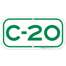 Parking Space C-20 Sign