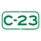 Parking Space C-23 Sign