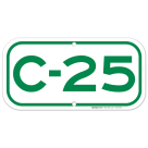 Parking Space C-25 Sign
