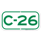 Parking Space C-26 Sign