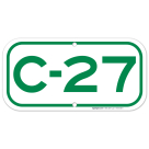 Parking Space C-27 Sign