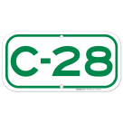 Parking Space C-28 Sign