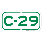 Parking Space C-29 Sign