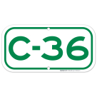 Parking Space C-36 Sign