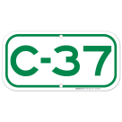Parking Space C-37 Sign