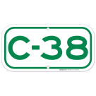 Parking Space C-38 Sign