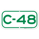 Parking Space C-48 Sign