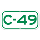 Parking Space C-49 Sign