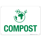 Compost With Graphic Sign