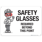 Safety Glasses Sign, (SI-6984)