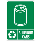 Aluminum Cans With Graphic Sign