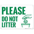 Please Do Not Litter Sign, (SI-69985)