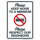Keep Noise To A Minimum Sign