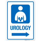 Urology With Right Arrow Hospital Sign