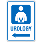 Urology With Left Arrow Hospital Sign