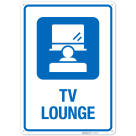 TV Lounge Hospital Sign