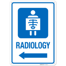 Radiology With Left Arrow Hospital Sign