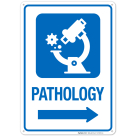 Pathology With Right Arrow Hospital Sign