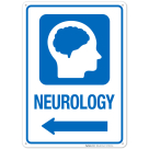 Neurology With Left Arrow Hospital Sign