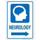 Neurology With Right Arrow Hospital Sign