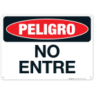 Danger Do Not Enter Bilingual Sign