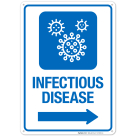 Infectious Disease With Right Arrow Hospital Sign